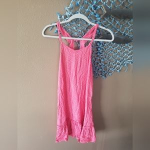 Billabong pink polka dot dress